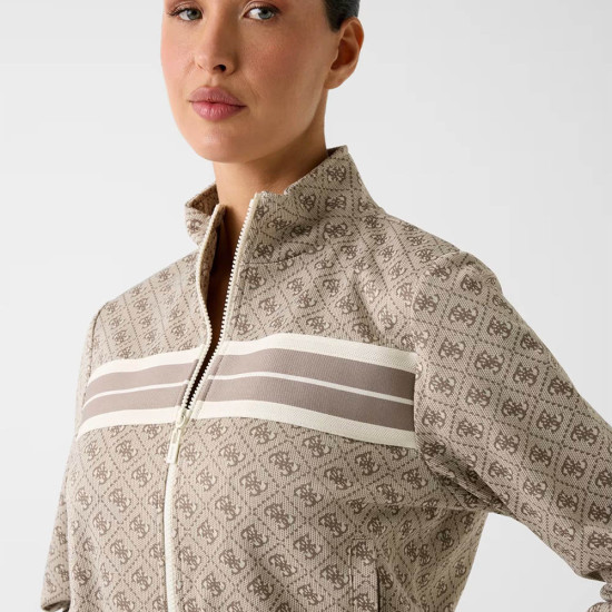 Guess Γυναικεία ζακέτα 4G Jacquard Full Zip Sweatshirt